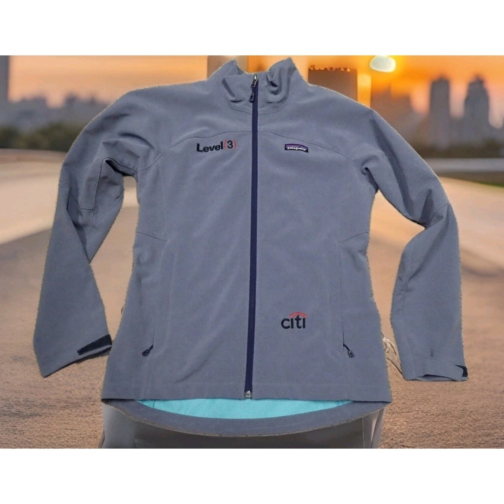 Patagonia Softshell Jacket Womens Small Gray Excellent Full Zip Citi Level 3